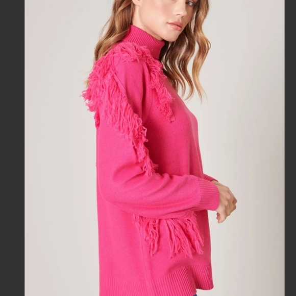 #172 SOLD OUT🛑M MY FAVORITE TURTLENECK FRINGE SWEATER - Picture 5 of 7